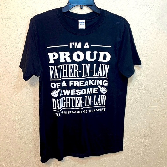 Gildan Soft Style T-shirt I’m a proud Father-in-law of a freaking Awesome….. - Picture 1 of 5